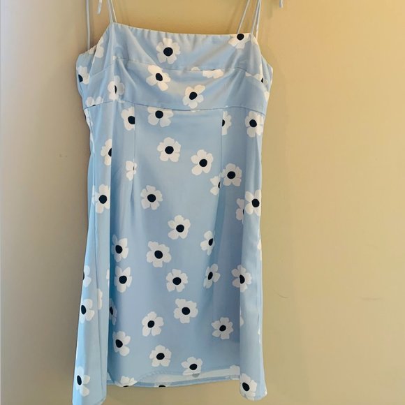Princess Polly Dare Mini Dress Baby Blue - Picture 3 of 4
